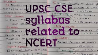 Syllabus related to NCERT for UPSC|what and where to cover UPSC syllabus for 2025