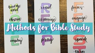 Bible Study Methods: Acronyms | Journaling Tips & Tricks