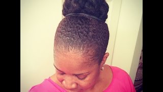 Natural Twist and Tuck High Bun Impromptu| @HealthyHairJourney72