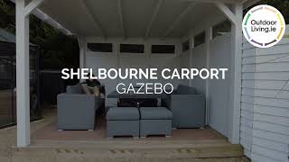 Shelbourne 23.1m Carport Gazebo with Shed