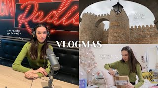 Vlogmas 03 — Mi primera vez en la radio, Ávila en navidad, compras y muchas lecturas...