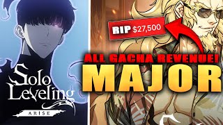 MASSIVE DECLINE & OMG THIS IS SHUTDOWN TERRITORY!!!!! Gacha Revenues October (Solo Leveling Arise)