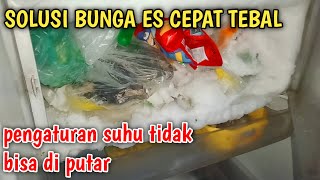 GAMPANG❗CARA MENGATASI BUNGA ES KULKAS CEPAT TEBAL