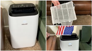 Newair 14,000 Btu Portable Air Conditioner Review Setup Demo & Maintenance Tips AC Model NAC14KWH03