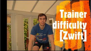 Trainer difficulty on Zwift // What is it? What does it do? // What is the best difficulty on zwift?