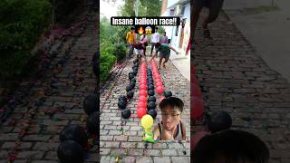 Insane Balloon Race!!!🔥😱 #shorts #balloon #race