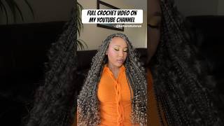 Full crochet tutorial on my YouTube channel @BarbaraMukonyo  #crochethair #bohobraids #blackhair