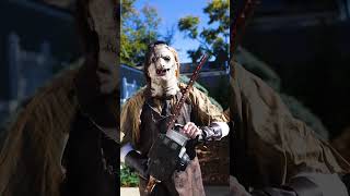 Stay back! #leatherface #leatherfacecosplay #cosplay #halloween2024