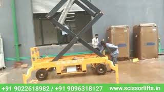 Maintenance Mobile 14 MTR Scissors Lift Table - Vedant Lift