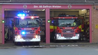 Essex Fire & Rescue Service - Saffron Walden WrT & RP Turnout 02-01-2023