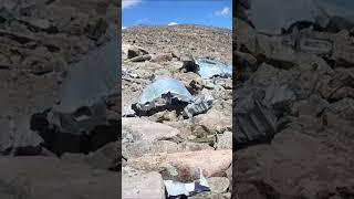 Climbing to WWII B-17 Bomber Wreckage  #shorts