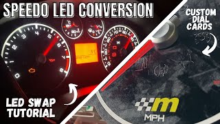 Instrument Cluster/Clocks/Speedo LED Conversion + Custom Dial Cards | Fiesta MK6 ST150