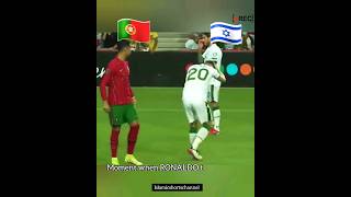 Cristiano Ronaldo slap israeli player he always support Palestine 🇵🇸..