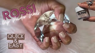 Watch Me Work!! | Rossi Dip Powder Nail Set |  My First Time Ever