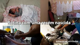 ROTINA COM UM RN + VOLTANDO AS ATIVIDADES DO LAR + DANDO ÍNICIO A REFORMA EM UM ANTIGO CÔMODO🙏