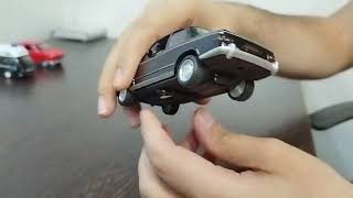 Black old diecast Fiat 1973