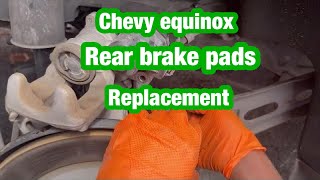 How to change chevy equinox rear brake with electric parking brake