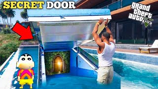 FRANKLIN FOUND SECRET TIME MACHINE DOOR UNDER FRANKLIN SWIMMING POOL IN GTA 5