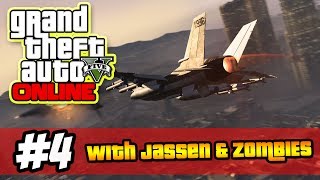 HELI ROBBERY! - Grand Theft Auto V ONLINE Ep.4 w/ Jassen & Zombies