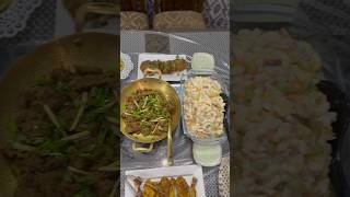 نند کی دعوت ||#youtubeshorts #food #minivlog #shortvideo #cookingwithduajameel #tablesetting