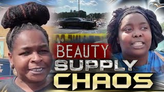 Women In Atlanta Cause Chaos After Beauty Supply Store Merch Was Dumped In Parking Lot