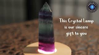 The Inner Glow Fluorite Crystal Healing Lamp