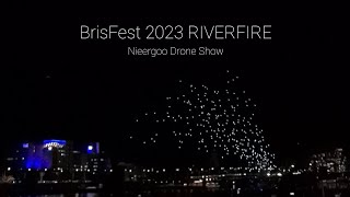 BrisFest RIVERFIRE 2023 Brisbane Festival | Nieergoo Drone Show | Victoria Bridge | QLD Australia