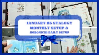 January B6 Stalogy Setup & Hobonichi Cousin Dailies