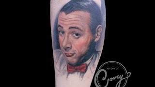 Pee Wee Herman Tattoo Time Lapse