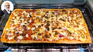 MY FIRST YOUTUBE CHALLENGE!! | The Biggest Pizza I've Ever Made!