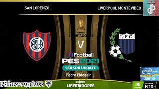 San Lorenzo Vs Liverpool // ⚽Copa Libertadores 2024⚽ // (Pes 2021 Dream Patch)