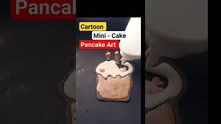 Cartoon Mini Cake Pancake Art #shorts