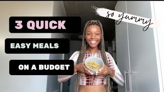 3 QUICK & EASY MEALS TO COOK AT UNI || Budget & Student Friendly 😁