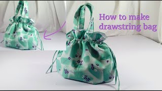 how to make a drawstring bag #sewing #sewingtutorial   #tips #tricks @hod-sewing