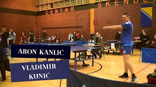 Aron Kanlić - Vladimir Kunić | Table Tennis Match