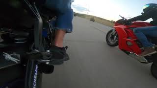 RIP Dan Lewis- 2022 (aftermarket exhaust, ECM, tune up) Yamaha R1 and me- 2019 Ducati Panigale V4