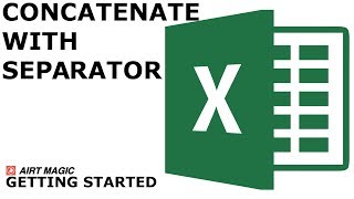 Concatenate with Separators in Excel using the Excel Awesome AIRT add-in