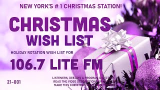 106.7 Lite FM – Christmas Wish – New York’s #1 Christmas Station! (IHeartRadio)