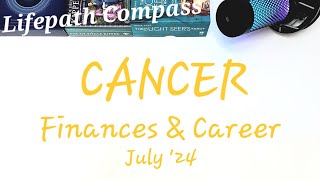 CANCER: TIME TO DO THINGS DIFFERENTLY! Finances Tarot July 2024 ♋️