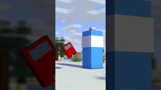 Bottle Flip Among Us | Minecraft Animation