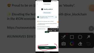 HOW TO DO YOUR X VERIFICATION ON SUNWAVESTOKEN