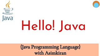 Java  (L1.2) Hello Java