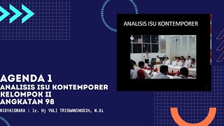 Kelompok II Pembelajaran Agenda 1 Analisis Isu Kontemporer