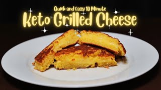 Quick and Easy 10 Minute Keto Grilled Cheese