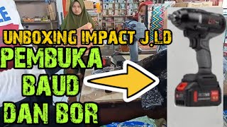 unboxing impact jld black brushless pembuka baut 2 baterai