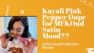 Is Kayali Sweet Diamond | Pink Pepper a Dupe for MFK Oud Satin Mood??| #perfume #perfumecollection