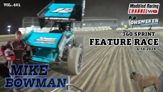 TOP 5 at Ohsweken Speedway! Onboard with Mike Bowman Racing #MBR71 #360Sprint