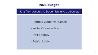 Breakdown of the 2023 Budget