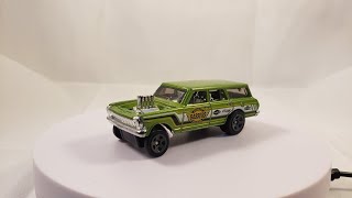 Hot Wheels 1964 Chevrolet Nova Gaslands Gasser Custom #DCMFAPR2023BUILD