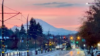 Seattle Snow Morning Drive 12-3-22